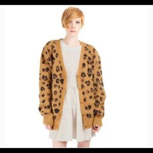 Chloe Sevigny Opening Ceremony Leopard Cardigan L RARE